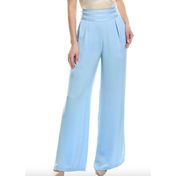 RAMY BROOK Pants NEW Size 0 Full Length Joss Pant $385 Light Blue - Picture 1 of 4